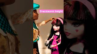 Drac’s height be like monsterhigh draculaura funny stopmotion dolls barbie [upl. by Aspasia298]