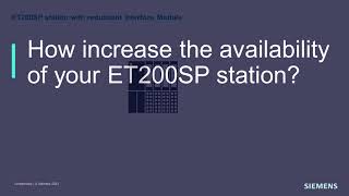 S71500H Configuration  Increase availability with ET 200SP IM R1 [upl. by Humble]