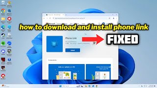 How to download and install phone link App in windows 1011 [upl. by Arytas]