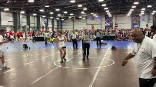 5252024 Stephan Mason vs Indiana Outlaws Orange NHSCA National Duals [upl. by Lorrad]