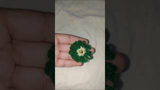 How to make woolen flower designEasy woolen craft ideascreativebyshabnamshortyoutubeshorts [upl. by Emmye909]