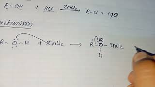 method of preparation of alkyl halide with Lucas test mechanism part 2 [upl. by Orodoet775]