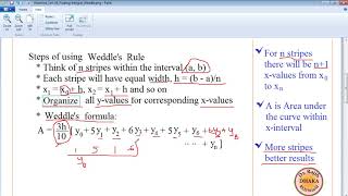 Numerical Analysis Lecture 16 Finding Integral Value by Weddles Rule [upl. by Cooperman]