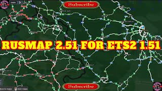 RUSMAP 251 for ETS2 151 [upl. by Dang689]