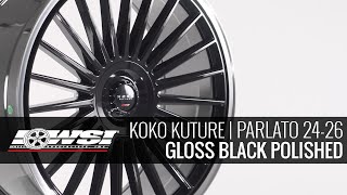 Koko Kuture Parlato  2426 Inch  Gloss Black Polished Lip  Wheel Specialists Inc [upl. by Yorgerg231]