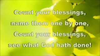 Count Your Blessings  Hymn  Karaoke [upl. by Rhoda]