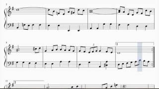 Air for the G String de Bach Partitura Fácil de Piano Easy Sheet Music for Piano [upl. by Munster]