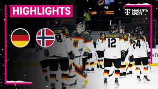 Deutschland  Norwegen  IIHF U20 EishockeyWM  MAGENTA SPORT [upl. by Cash]