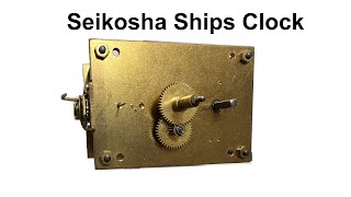 Seikosha Ships clock movement for Ron from Iowa 97 [upl. by Immac]