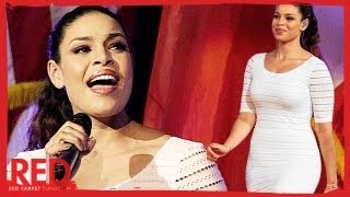 Jordin Sparks Performance National Anthem at the US Open 2012 [upl. by Nnylamme]