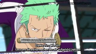 One Piece  LuffyZorro VS ShuzoMomonga HD Episode 577 [upl. by Ecirtram]