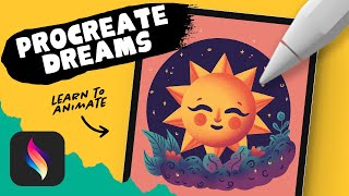 PROCREATE DREAMS Animation for Beginners  EASY Step by Step Tutorial [upl. by Kristal]