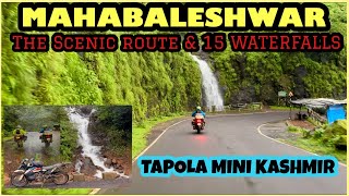 15 WaterFalls in Mahabaleshwar Ghat  Tapola Mini Kashmir  EP 04  Best Ride in Monsoon [upl. by Fitting]