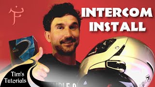 How to Install a Cardo Intercom into a Helmet – Tim’s Tutorials 01 Moto Travel Tips [upl. by Sivie540]