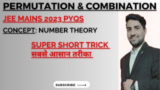 The total 6 digit numbersusing 459 amp div by 6JEE Mains 2023 01 feb permutationsampcombinations [upl. by Ikcim]