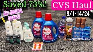 CVS Haul Saved 73 This Week All digital coupon deals 911424 [upl. by Inek]