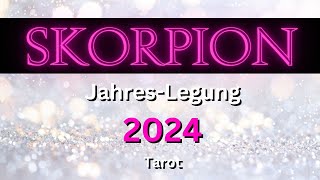 SKORPION 2024 ♏️🤩🍀 quotBEEINDRUCKEND DAS GANZ GROßE GLÜCKquot Skorpion 2024 Jahreslegung Tarot [upl. by Aidul]