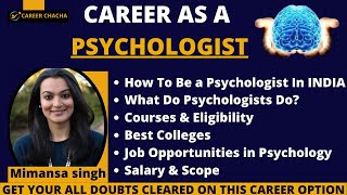 How To Become a Psychologist  Career in Psychology  Best Colleges For Psychology  Salary amp Scope [upl. by Ranchod366]