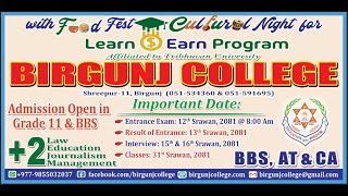 Birgunj College Admission 2081 [upl. by Oiruam]