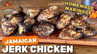 Spicy Jamaican Jerk Chicken with Homemade Marinade  Awesome GRILLED JERK CHICKEN [upl. by Lonier]