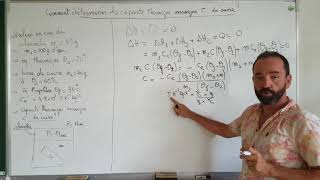 thermo premier principe  V3 calcul de la capacité thermique massique khôlle [upl. by Ellenohs609]