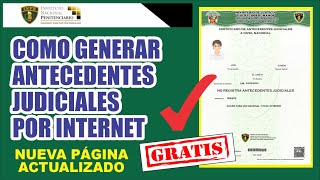 Cómo TRAMITAR MI CERTIFICADO DE ANTECEDENTES JUDICIALES  por internet en 3 minutos  paso a paso [upl. by Razaile]