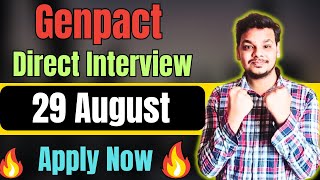 Genpact Direct Interview Hiring  OFF Campus Drive For 2024  2023  2022 Batch  Fresher Jobs [upl. by Helsie]