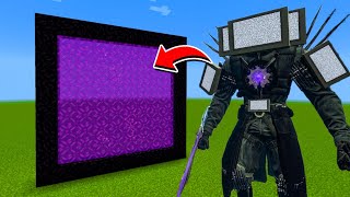 How to Make A Portal To The Titan Tv Man Upgraded Dimension in Minecraft [upl. by Dudden]