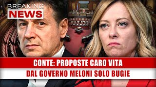 Conte Proposte Caro Vita Dal Governo Meloni Solo Bugie [upl. by Onilegna662]