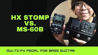 Hx Stomp vs MS 60b on BASS [upl. by Ehrlich]