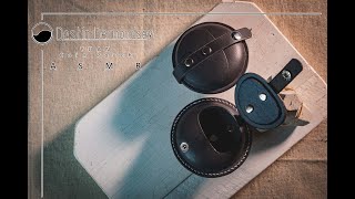 Leather Craft Wet Molding a Oblate Shape Coin Pouch ASMR [upl. by Pomeroy689]