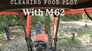 Clearing the Food Plot with Kubota M62 [upl. by Alrep850]