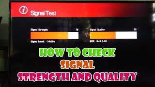 How To Check Cignal HD  Cignal Satellite Signal Strength And Quality Tips And Tricks [upl. by Elsie]