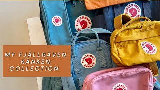 My Fjällräven Kånken Bag Collection amp Review  Styles  Colors  Accessories  Tips [upl. by Nole]