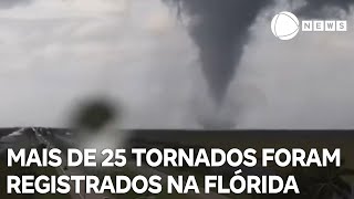 Mais de 25 tornados foram registrados na Flórida antes da passagem do furacão Milton [upl. by Golightly]