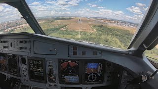 APROXIMAÃ‡ÃƒO E POUSO EM CAMPINAS âœˆ VISÃƒO DOS PILOTOS NO COCKPIT DO ATR 72600  PROCEDIMENTO COMPLETO [upl. by Newra]