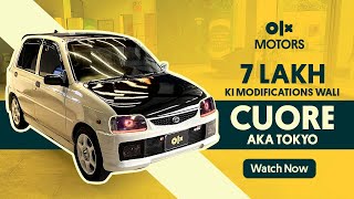 Modified Daihatsu Cuore Review  OLX Motors [upl. by Ahseyk773]