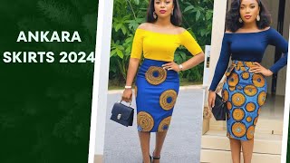 Ankara Skirts 2024 Chic Mini Midi and Maxi Designs for Every Occasion [upl. by Naffets]