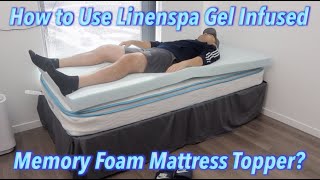 How to Use Linenspa Gel Infused Memory Foam Mattress Topper [upl. by Adoh]