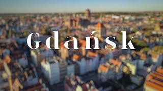 Gdańsk Poland  Drone footage [upl. by Annaohj]