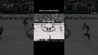 Giannis bullies Butler shorts nba nba2k25 basketball [upl. by Terrab]