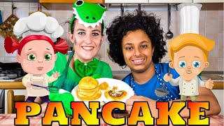 PANCAKE🥞👩🏼‍🍳🧒🏼🐸🌈IN CUCINA CON PREZZEMOLINO E LO CHEF MICHELE📝RICETTA PER MAMME E BAMBINI❤️ [upl. by Huff500]