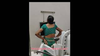 Procedure of X Ray Chest x ray shortvideo radiology [upl. by Dahlia625]