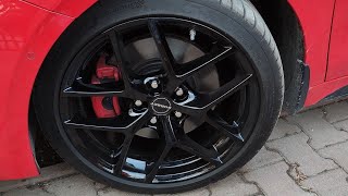 Borbet Y 8 X 18 Black glossy on red Kia proceed GT with TPMS from Aliexpress [upl. by Orvas]