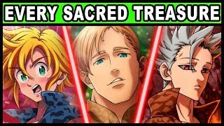 All 7 Sacred Treasures and Their Powers Explained Seven Deadly Sins  Nanatsu no Taizai [upl. by Eanel]