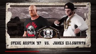 WWE 2K18 Stone Cold Steve Austin VS James Ellsworth 1 VS 1 Match [upl. by Ehrman660]