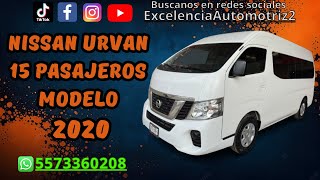 Nissan Urvan Nv350 15 Pasajeros Modelo 2020 En Venta [upl. by Llerrot]