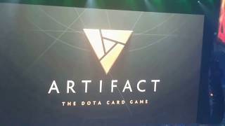 Artifact new game announcement from Valve crowd reaction [upl. by Atival667]