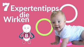 Baby zum Krabbeln animieren  7 Schritte ★ Kinder Fördern ★ 69 Monate ★ BabyEntwicklung amp Bauchlage [upl. by Budworth]