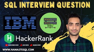 IBM Data Engineer SQL Interview Question Hacker Rank Online Test [upl. by Sheffield247]